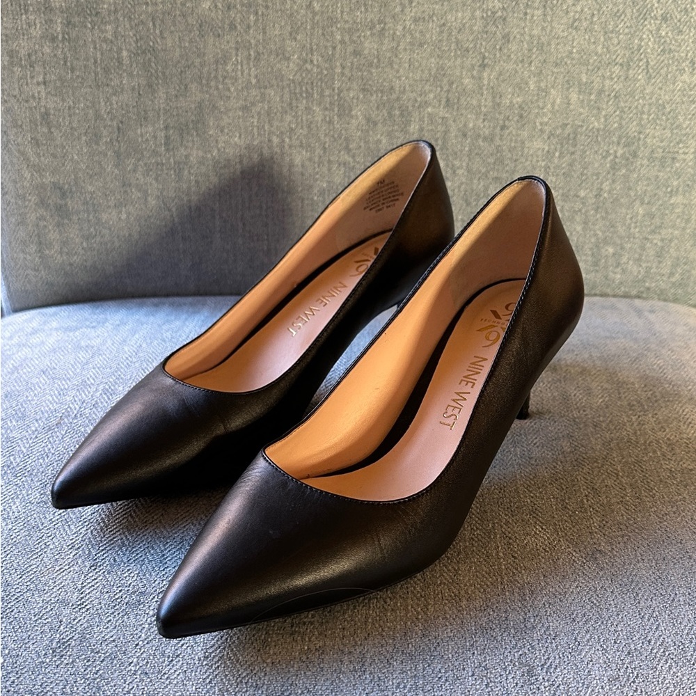 Nine West 2 inch Black Heels